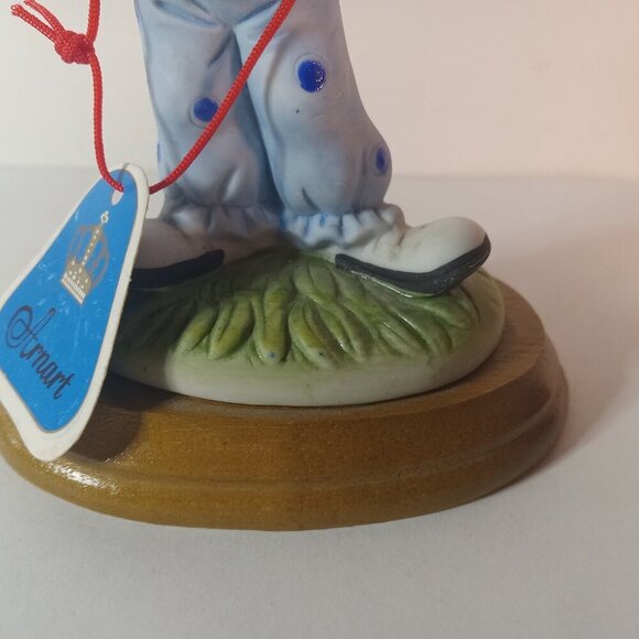 Vintage 80s ARNART  Standing Clown Figurine (missing balloons in hand) 5.5x 3 in - Picture 11 of 13